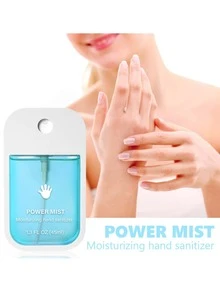 1 pieza de 38ml Desinfectante de manos portátil con múltiples aromas/Spray hidratante para pies. Limpieza suave, mantiene las manos limpias, portátil y de secado rápido, hidratante y protector para talones secos. Aroma refrescante, protección integral para comer fuera, interactuar con mascotas, actividades al aire libre, transporte público y volver a la escuela