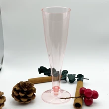 6PCS/8PCS/22PCS/66PCS Transparent Plastic Champagne Glasses, [REUSABLE] 4.5oz Transparent Plastic Cocktail Party Cups, Suitable For Parties, Weddings, And Large Celebrations