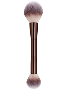 ENERGY 3PCS Fluffy & Angled Makeup Brush Set With Black Pouch, Soft Bristles For Powder, Contour & Eye Blending - Multicolor - View 2