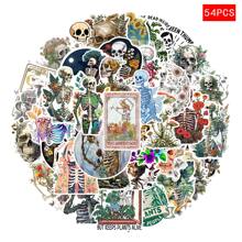 50张植物骷髅精美卡通涂鸦贴纸创意高颜值自粘手机水杯笔记本电脑贴纸