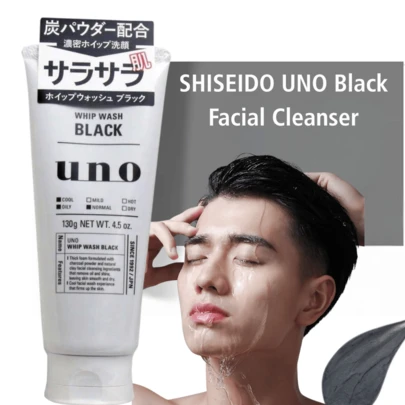  UNO Whip Wash Black Facial Cleanser Face Wash Foam 130g