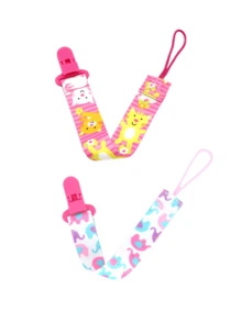 2 Piezas / Paquete Clip De Chupete Para Bebé