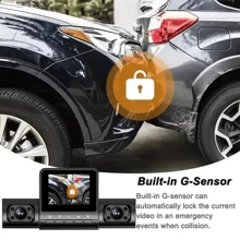 4-Channel Vehicle Camera 1080P Car Dash Cam Recorder With 1080P Front And 720P Left/Right Rear Night Vision Looping Recording 24-Hour Parking Monitor