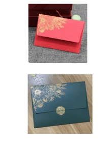 10 个/包 11.5*8 厘米高档金色铝箔信封，适用于商务邀请卡 - 10pcs/包11.5*8cm燙金信封 - 查看 15