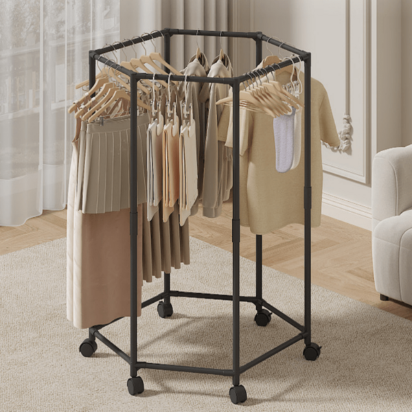 1 pezzo Rack di asciugatura grande da 36°C, salvaspazio, rimovibile e Movadattabile, adatto per camera da letto, balcone, dormitorio, panni ad alta capacità H, telaio in metallo, rack per asciugature