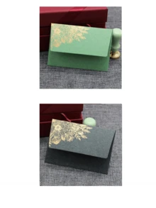 10 个/包 11.5*8 厘米高档金色铝箔信封，适用于商务邀请卡 - 10pcs/包11.5*8cm燙金信封 - 查看 16