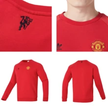 Adidas Men's Sweatshirt Sportswear Running Outdoor Round Neck Cotton Pullover Top
