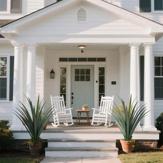 44inch Artificial Spiked Agave Plant Faux Agave Plants Indoor Realistic Floor Plant Perfect For Front Porch, Patio, Indoor Home, Office Decor (Set Of 2)