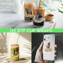 XRTHGS XRTHGS 12PCS/SET UV DTF Cup Wraps Flower Horse Style Self-Adhesive Sticker For Coffee Cups, Water Bottles, Home Decor, Laptops And Refrigerator DIY Crafts(Glass Not Included)