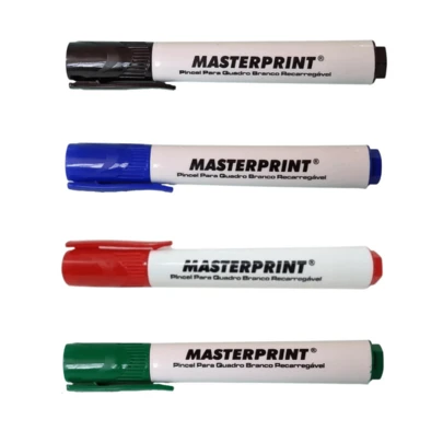 KIT Com 4 Pincéis Para Quadro Branco (Caneta para Quadro Branco)- Massterprint