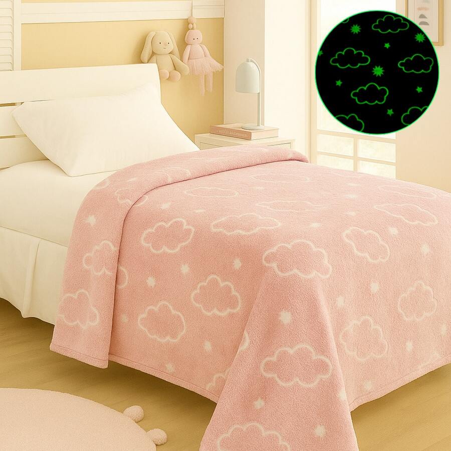 Children's Magic Blanket Glow In The Dark Fluorescent Blanket 2.00x1.50 MTS - 彩霞 - 查看 1