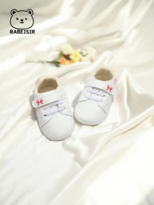 RABEISIR Infant Walking Shoes, Rainbow And Bow Design Infant Sports Shoes, Lightweight & Anti-Slip, Suitable For Daily Wear & Vacation, Four Seasons - Pink - View 6