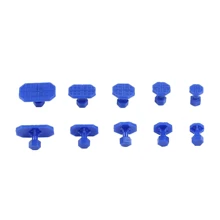 Outils de réparation de bosses de voiture, kit de réparation de bosses sans peinture, outil de débosselage de carrosserie, avec joint bleu, convient pour les outils de réparation de bosses de voiture