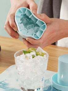 Khay làm đá 3D bằng silicon dễ tháo rời có nắp đậy, thiết kế nhiều lớp dùng cho cocktail, trái cây và đồ uống, có thể tái sử dụng cho gia đình, quán bar, câu lạc bộ và sử dụng ngoài trời vào mùa hè - Người bạn đồng hành trong nhà bếp - Xanh lam - Cực lớn - Xem 6