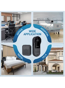 Timbre inalámbrico inteligente, cámara de video para puerta WiFi HD, audio bidireccional, visión nocturna, control remoto por aplicación, montaje autoadhesivo, doméstica, timbre inalámbrico para el hogar, monitoreo de visitantes, diseño portátil