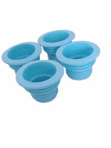 4 piezas de anillos de sellado de tuberías de drenaje de plástico flexible, adecuados para lavadoras, cocinas y baños - sin necesidad de electricidad, artículo esencial para volver a la escuela - multicolor - Ver 13