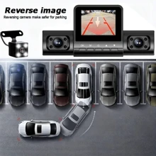4-Channel Vehicle Camera 1080P Car Dash Cam Recorder With 1080P Front And 720P Left/Right Rear Night Vision Looping Recording 24-Hour Parking Monitor