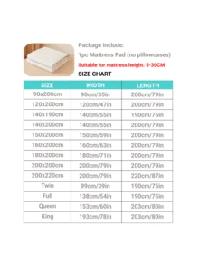 1pc Waterproof Quilted Mattress Protector, Breathable Mattress Topper Pad With Elastic Straps For Bed Cover