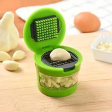 Heavy Duty Stainless Steel Garlic Press & Meat Grinder - Multipurpose Kitchen Tool For Mincing, Slicing And Grinding - Suitable For Home, Restaurant And Food Truck Use - Green - View 6