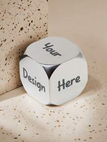 Custom Stainless Steel Dice - Fully Personalizable All Six Sides