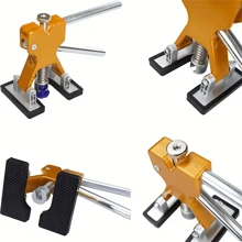 Outils de réparation de bosses de voiture, kit de réparation de bosses sans peinture, outil de débosselage de carrosserie, avec joint bleu, convient pour les outils de réparation de bosses de voiture