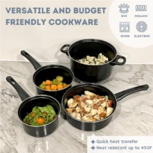 13-Piece Non Stick Cookware Set With Lids And Utensils, Deluxe Non-Stick Cookware Set Pots And Pans Kitchen Set,Pan Induction Cookware Set Premium Kitchen Outdoor Set Perfect For Home Cooking,Healthy Non Stick Kitchen Cooking Set, With Frying Pans Set - Purple - View 6