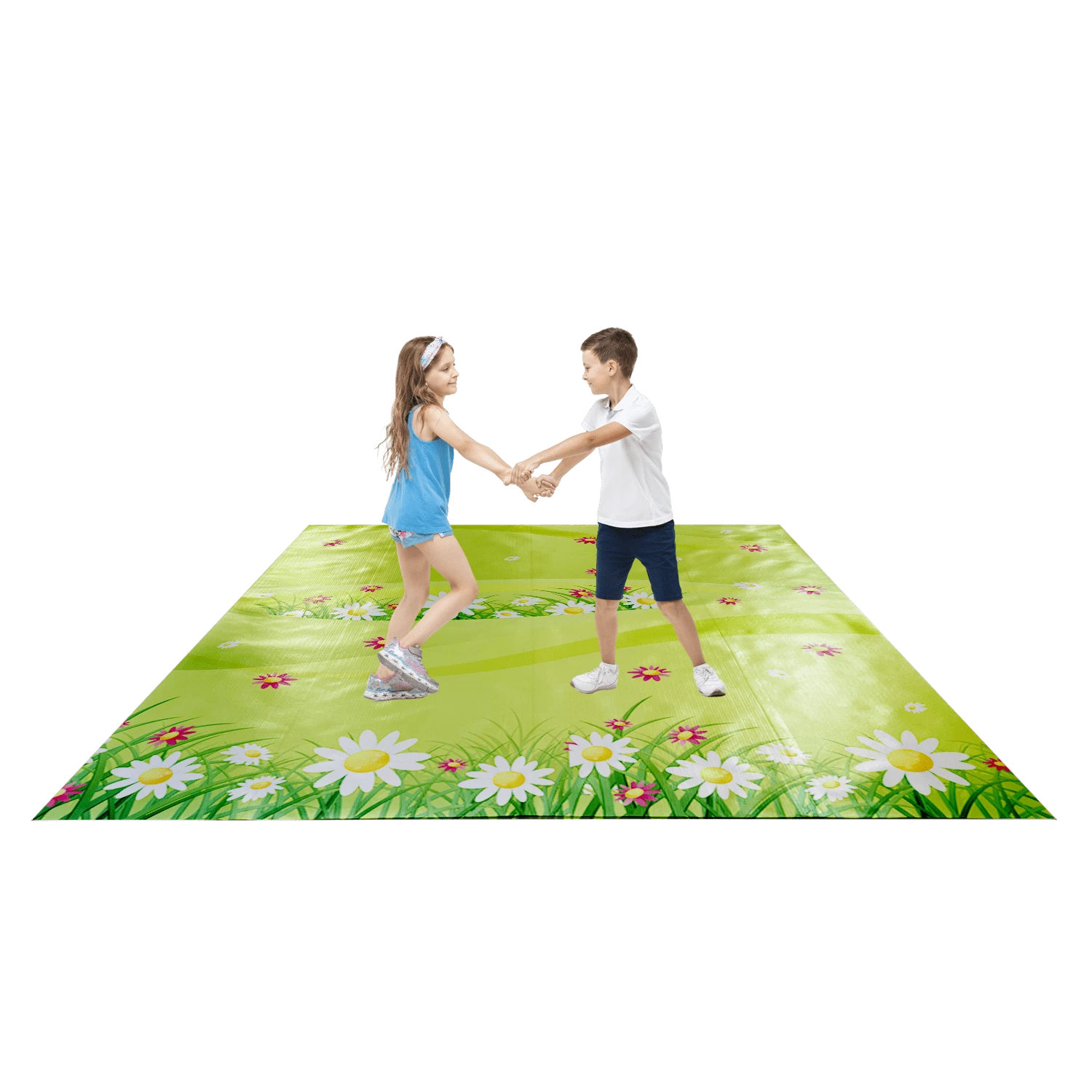 Tapete Pista de Dança em Lona Cenário de Chão para Decoração de Festas em Vários Temas e Tamanhos - Jardim - Visão 1