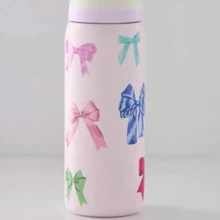 O-Wal-A Vacuum Flask With Straw 24oz/32oz,Can Be Used For Outdoor Sports, Heat Preservation Time Cold And Hot Water Can Be Insulated, Frozen Drinks, Beautiful Appearance, Exquisite Workmanship, Suitable For Camping, Work, Indoor Use. - Nơ hồng - Xem 2