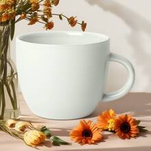 16oz Stoneware Mug Light Green - Handcrafted Ceramic Coffee Mug With Classic Avesta Design, Microwave & Dishwasher Safe For Home & Office Use (Light Green Hue & Timeless Elegance)​ - 1 - View 1