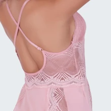 Women Nightgowns & Sleepshirts - Baby Pink - View 4
