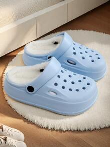 Winterwarme Mode Jungen und Mädchen Höhle Hausschuhe flach, bequem für Zuhause, Lässig, Alltag und Outdoor-Partys, neue Kinderhausschuhe