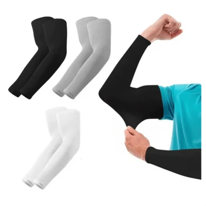 Manguitos de enfriamiento con protección UV para brazo, manguitas de refrigeración deportiva para hombres, mujeres y adolescentes