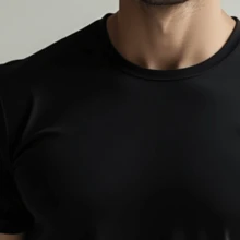 Men's T-Shirt Focus Motivation Phrase Tshirt 100% Cotton Stylish Print Shirt