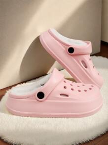 Winterwarme Mode Jungen und Mädchen Höhle Hausschuhe flach, bequem für Zuhause, Lässig, Alltag und Outdoor-Partys, neue Kinderhausschuhe