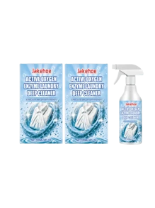 120ml Detergente de lavandería - Elimina eficazmente las manchas, facilita el lavado, mantiene la ropa limpia y fresca, protege las telas, desodoriza y deja una fragancia agradable. Disuelve las manchas comunes para restaurar la ropa a como nueva. Limpia suavemente sin dañar las manos. Elimina eficazmente diversos tipos de manchas como grasa, aceite, vino tinto, bolígrafo, fruta, lápiz de labios, sangre, amarillamiento, aceite de motor, café y talla grande.