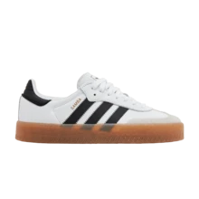 Adidas Womens Sambae 'White Black Gum' (Women's Sizes) Cloud White/Core Black/Gold Metallic JI1349 Summer New - 白色 - 查看 1