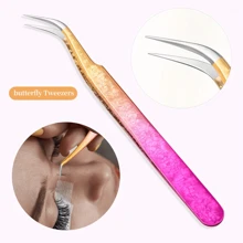 Zestaw 5 precyzyjnych pęset do przedłużania rzęs, zestaw zalotek do rzęs – profesjonalny aplikator i narzędzie do usuwania rzęs ze stali nierdzewnej z końcówkami pokrytymi tytanem, akcesoria kosmetyczne DIY do idealnych rzęs, do poprawy objętości i długości, w zestawie etui, nie wymaga baterii, prezenty dla rodziny, przyjaciół, par, na Halloween, prezenty świąteczne, na powrót do szkoły, zalotka do rzęs, pęseta do brwi, makijaż, tanio, wystrój pokoju, toaletka, podróż, sypialnia, akcesoria do makijażu, pęseta