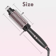 Professional Thermal Brush Heated Round Brush, Ionic Hot Curling Brushes, Makes Hair Shinier & Smoother, 1.5 Inch, 5 Temp Settings, Universal Voltage, Easy To Use, Gifts For Women