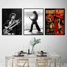 1 pezzo cartellone murale senza cornice, 1 pezzo popolare cartellone da parete dell'aeronave Band L-LED Z-Zeppelin, stampa artistica per decorazione domestica, sala da pranzo, camera da letto, bar, impermeabile, opzionale con cornice - Multicolore - Visualizzare 5