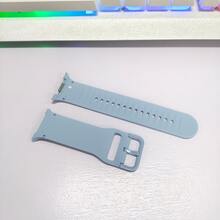 Durable Silicone Watch Band + PC Watch Case, Compatible With Samsung Galaxy Watch 8/8 Classic 40mm/44mm, Unisex, Sweat-Resistant, Lightweight Bracelet Strap, Compatible With Samsung Galaxy Watch 8 Classic/8 Smartwatch Accessories, Affordable Price, Suitable For Back To School Season - Light Blue - View 4