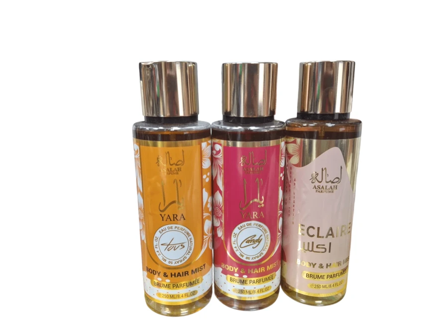 AL Wataniah Pack de 3 UNIDADES Yara Candy 250ml ,Yara Tous 250ml y Eclaire 250ml Set  Brumas corporales femenina duradera, lujosa, sensual, sexy Entrega 24/48h NOVEDAD
