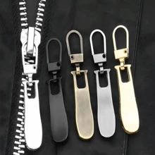 5pcs/10pcs Wavy Detachable Metal Zipper Pulls, Replacement Zipper Sliders For Bags, Shoes, Garments, DIY Sewing Accessories