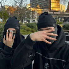 1 件纯色街头休闲尼龙刺绣骷髅帽，男女通用四季针织帽，适合户外运动休闲装秋季服装 - A - 查看 2