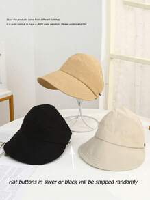 3pcs/1pc Women's Quick-Dry Solid Sun Protection Baseball Cap With Visor Brim, Summer Outdoor Golf Beach Hat, Suitable For Vacation, Beach, Gifts, Ponytail - Foldable - Sun Hat Quick Drying Summer Beach Outdoor - UV Protection Baseball Cap, Ultra-Light Fabric, Ultra-Light,