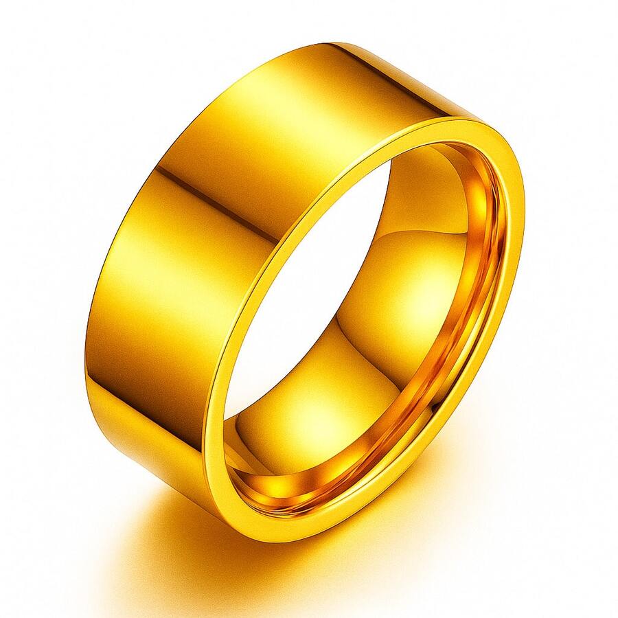 Women Single Ring - 金子 - 查看 1