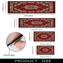 1 pieza Decoración del hogar, Alfombra con patrón impreso Antideslizante Estera de gel de sílice para la cocina, Alfombra, Alfombra, Rectángulo impreso en 3D, Adecuado para sala de estar, dormitorio, pasillo, baño, lavandería - Alfombra de poliéster, Decoración del hogar interior y exterior