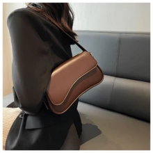 Back To School Women's Handbag – Minimalist Retro Crossbody & Shoulder Purse - 咖啡 - 查看 4