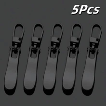 5pcs/10pcs Wavy Detachable Metal Zipper Pulls, Replacement Zipper Sliders For Bags, Shoes, Garments, DIY Sewing Accessories