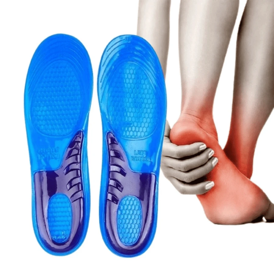 Silicone Insoles For Foot Pain, Shock-Absorbing, For Shoes. - 藍色 - 查看 1