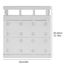 Extendable Closet Cupboard Storage Organizer Shelf Divider Rack White Adjustable - White - View 9